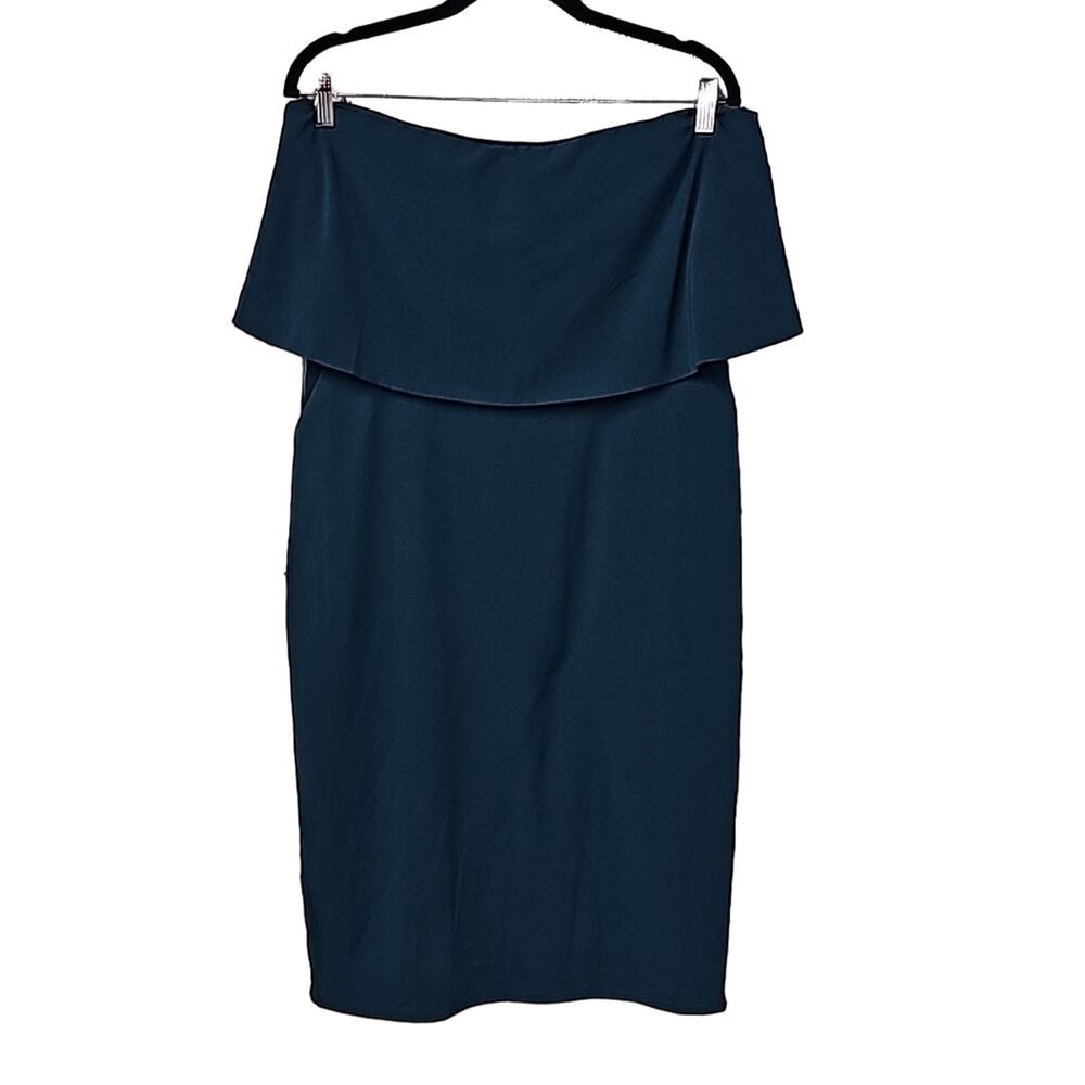 Lulu's Green Lots of Love Strapless Midi Dress Women's XL NWT